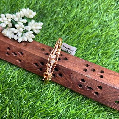Small Stone Heart Rose Gold Bangles