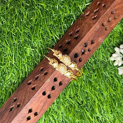 Gold-Plated cat Design with Adjustable Kids Bangle