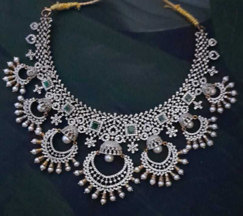 jhumka style neak piece jhumka style neak piece