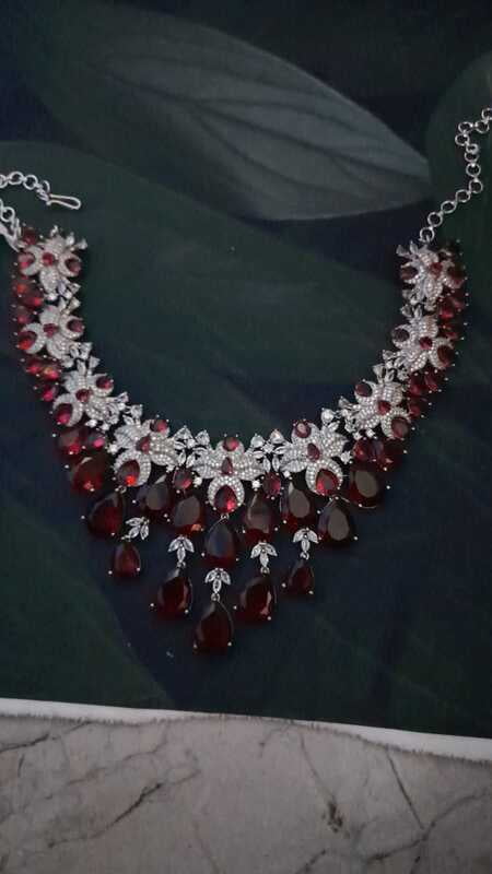 red stone neck piece red stone neck piece