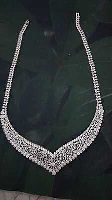 Simple white stone neck piece
