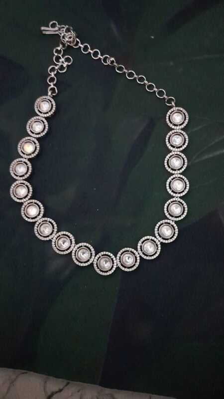 rounded stone neck piece