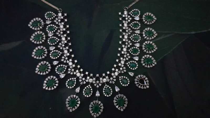 Dark green stone neck piece