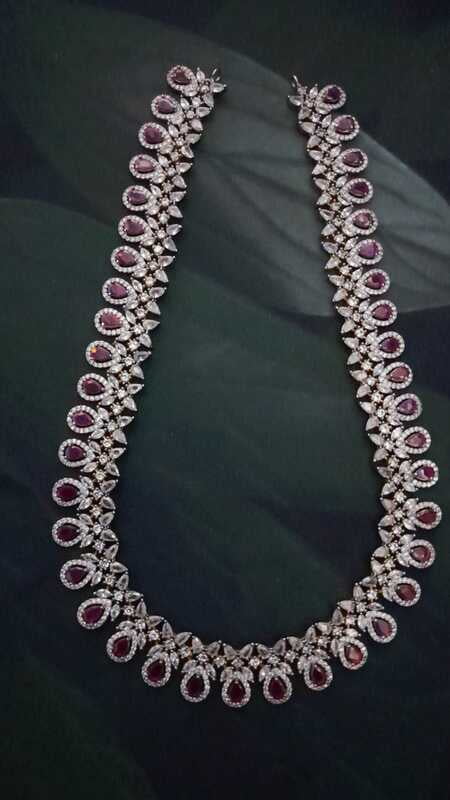 Rain drop haram with pink stone Rain drop haram with pink stone