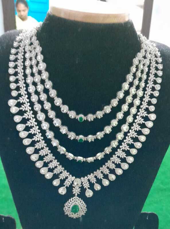 Four layer haram with green stone Four layer haram with green stone