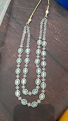 Two layer lite green stone haram