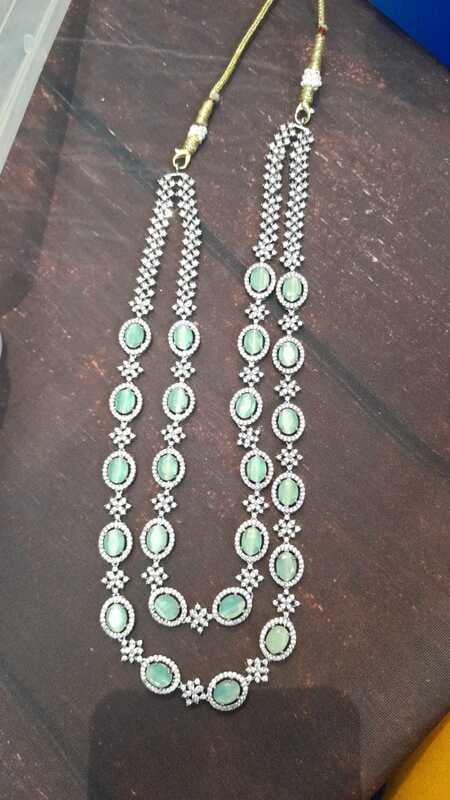Two layer lite green stone haram Two layer lite green stone haram