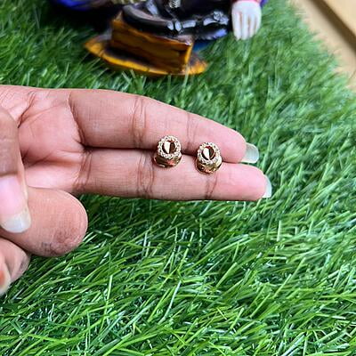 Unique design trendy rosegold earing