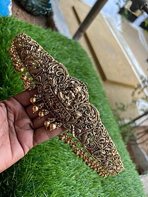 Lakshmi & Peacock designed gold finish Hip belt