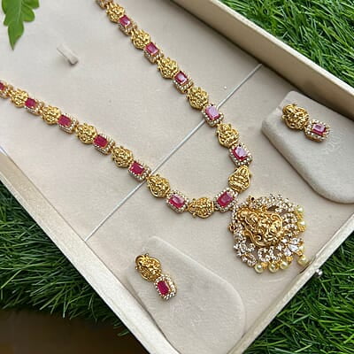 antic rectangle shape with lakshmi design