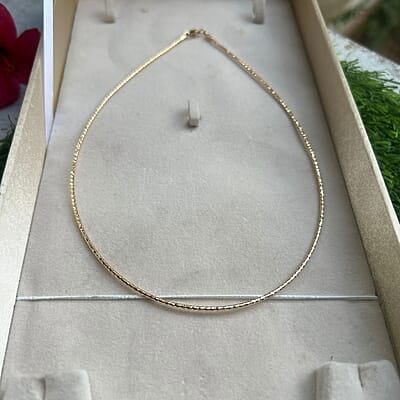 Radiant Dual Tone fancy Chain - single layer