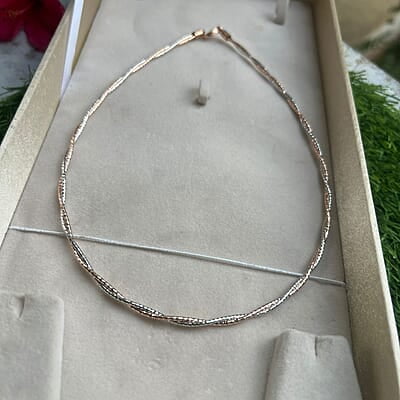 Radiant Dual Tone fancy Chain - Double layer
