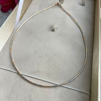Radiant Dual Tone fancy Chain - single layer Radiant Dual Tone fancy Chain - single layer