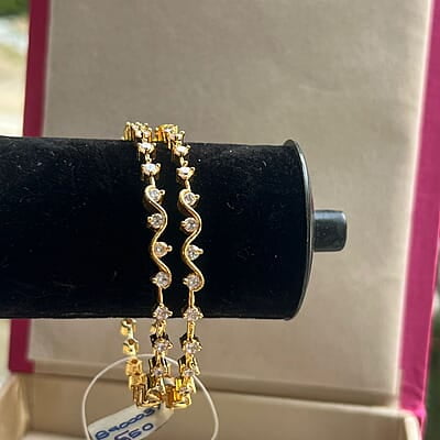 Multi Stone Diamond Bangles