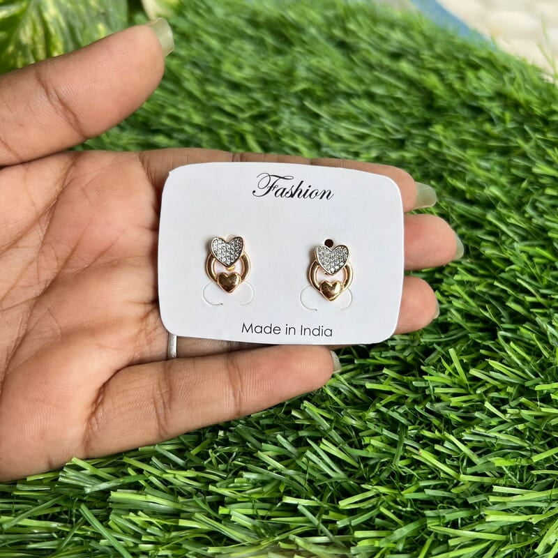 Heart disgn rose gold earings Heart disgn rose gold earings