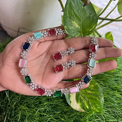 Square shape trendy necklace Square shape trendy necklace