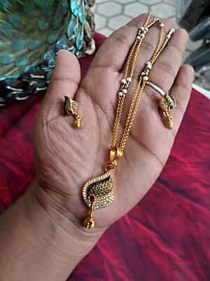 Sangu design pendant chain&stud