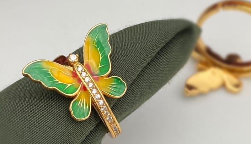 Butterfly design rose gold ring Butterfly design rose gold ring