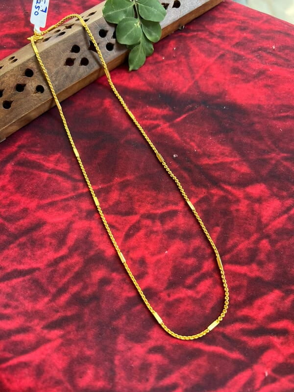 Fancy Desined Golden Holo Chain Inch 18 Fancy Desined Golden Holo Chain Inch 18