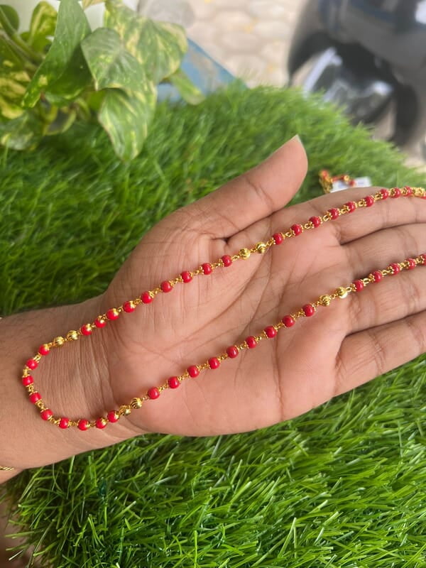 RED PAVALAM CHAIN RED PAVALAM CHAIN
