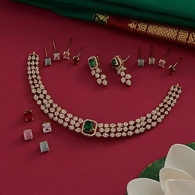 Trendy exchange stone necklace