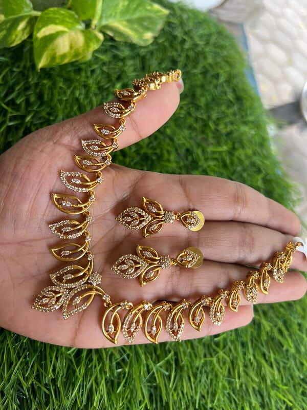 Kerala type stone design Neckpiece Kerala type stone design Neckpiece