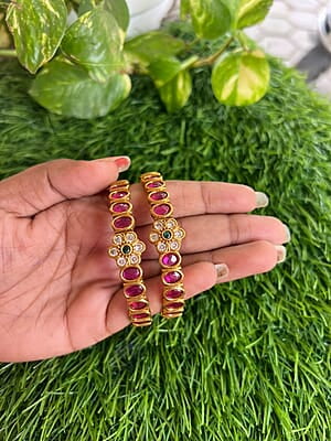 Unique Antic flora with Stone Bangle