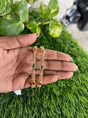 Trendy multi stone bangle