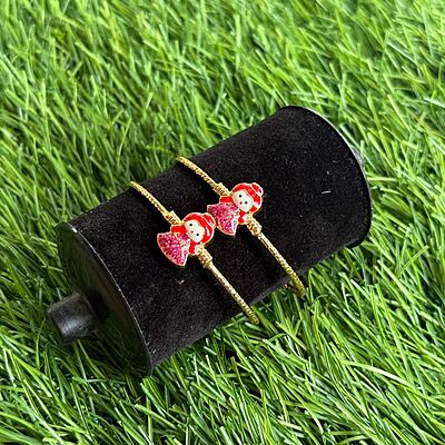 GIRL DOLL  DESIGN ADJUSTABLE KIDS BANGLE