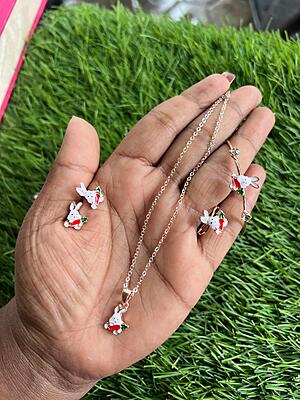 Fnique kitten hold on strawberry pretty design with kids combo set