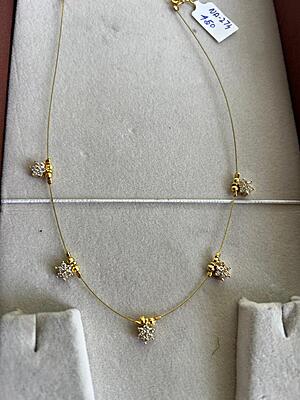 Fancy Invisible chain with star design pretty chain