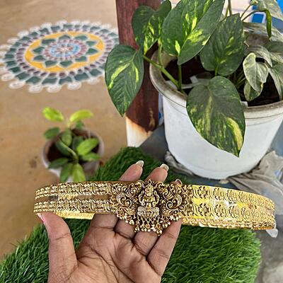 Lakshmi design peacock with stone type hipbelt