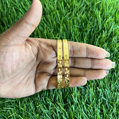 Fashionable flora design regular use bangle