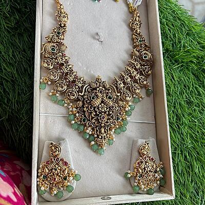 Antique lakshmi design trendy neckset