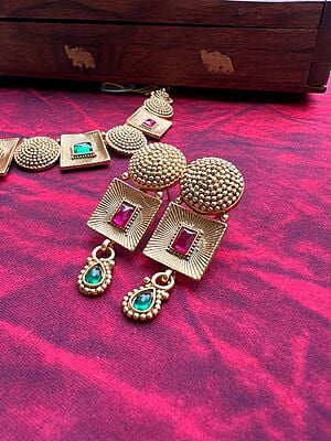 CZ Stone Floral design Neckpiece CZ Stone Floral design Neckpiece