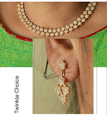 Rhodium Coated Star Neckpiece Rhodium Coated Star Neckpiece