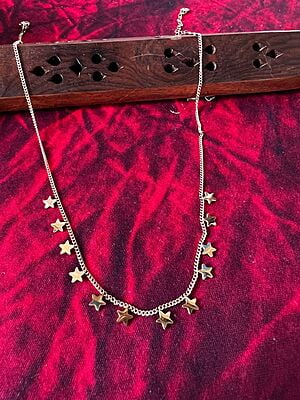 Star  Hanging Rose Gold Chain