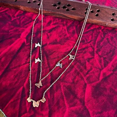 Double Layer Butterfly Chain