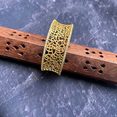 Brass Gold Plated Kada Bangle