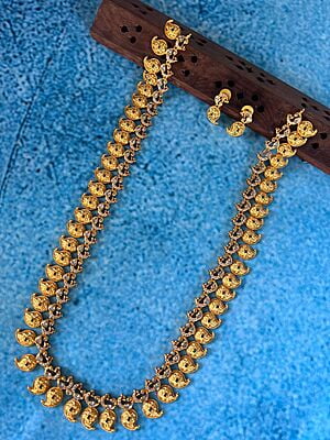 Mango Peacock AD stone Long Haram