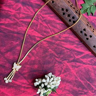 Gold Plated Butterfly Design Pendant Chain Gold Plated Butterfly Design Pendant Chain