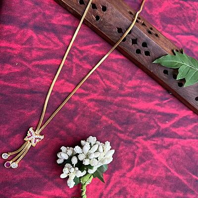 Gold Plated Butterfly Design Pendant Chain Gold Plated Butterfly Design Pendant Chain