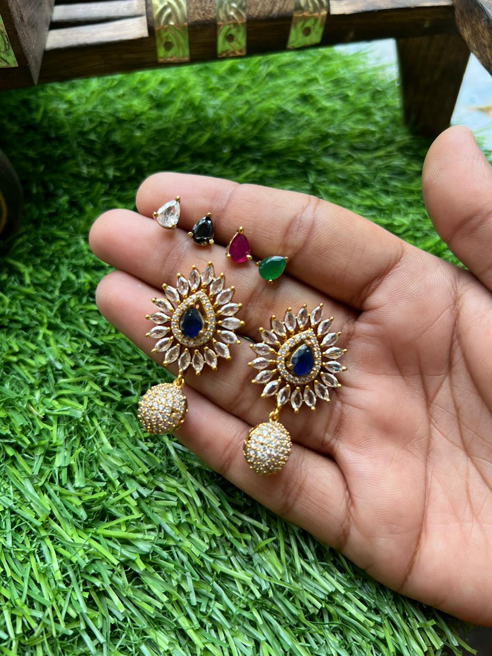 AD Stone Earrings