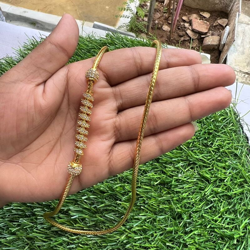Spring with Ball Mugappu Chain Spring with Ball Mugappu Chain