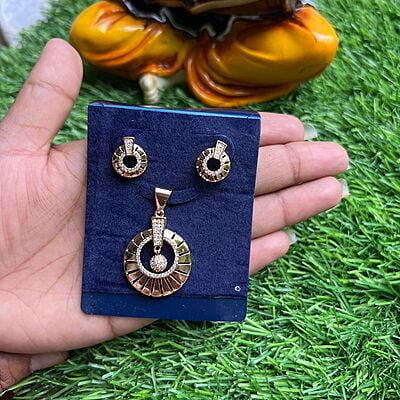 Fancy Ball With Pendant With Earing Set