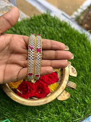 AD and Rubi Stone Bangle