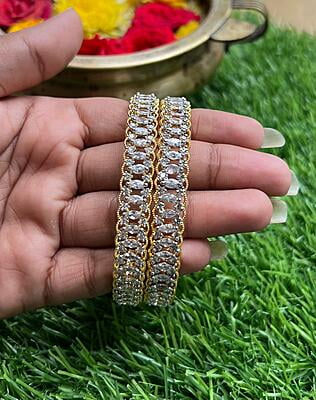 Fancy Diamond Stone Bangle