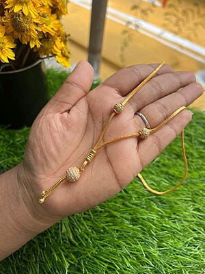 Round Stone Ball Chain