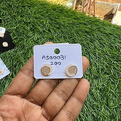 Circle Rose Gold  Stud