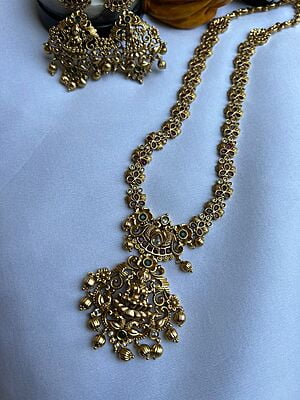 Unique Lakshmi Design Long Haram